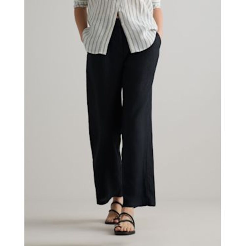 NWT 100% Linen Quince Pleated Trouser Size 2